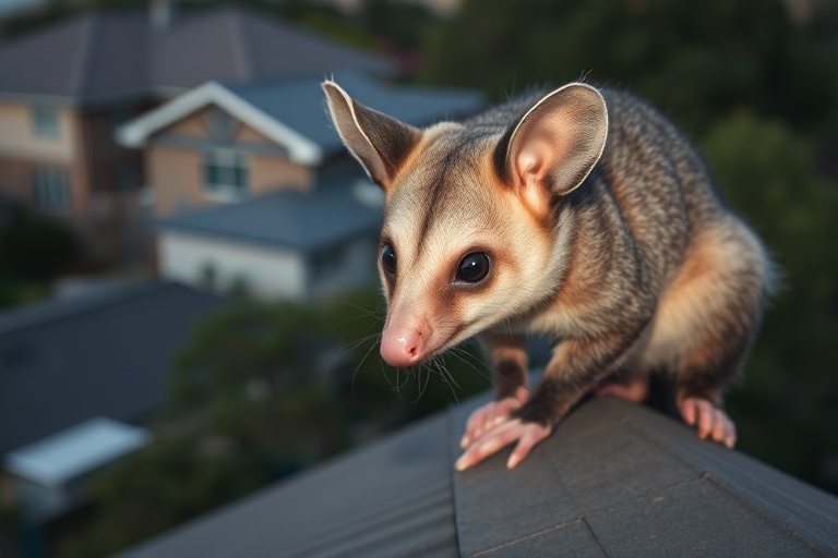 Possum in Hastings residential area