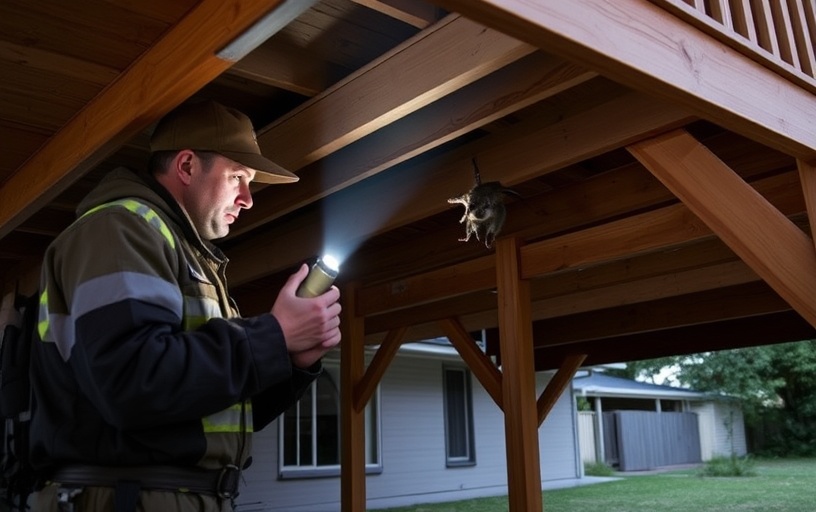 Under Deck Possum Removal in Hastings